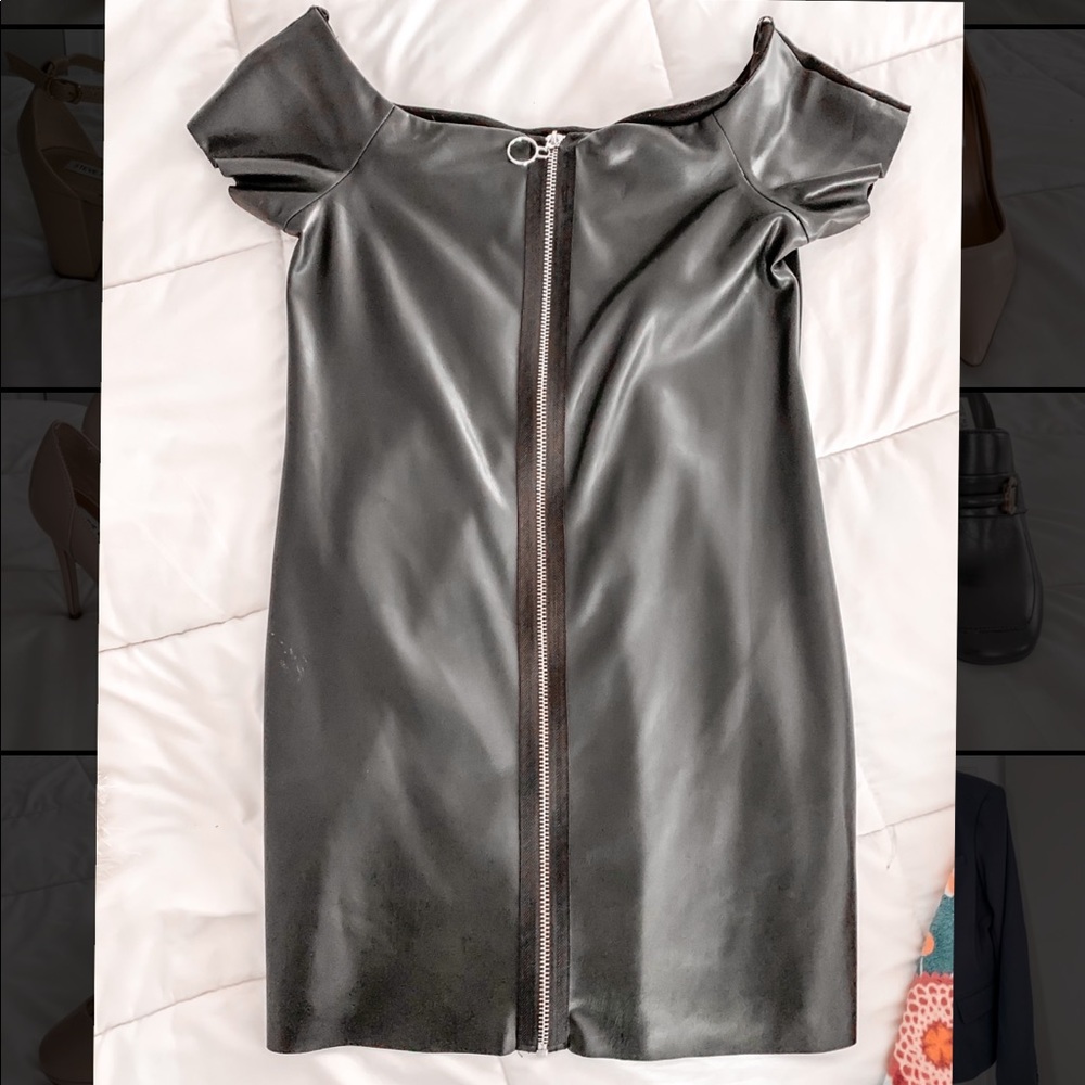 Zara leather dress